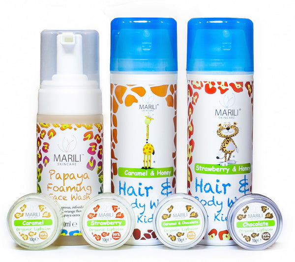 Natural Scent Face, Body & Hair Wash Collection - inc lipbalms